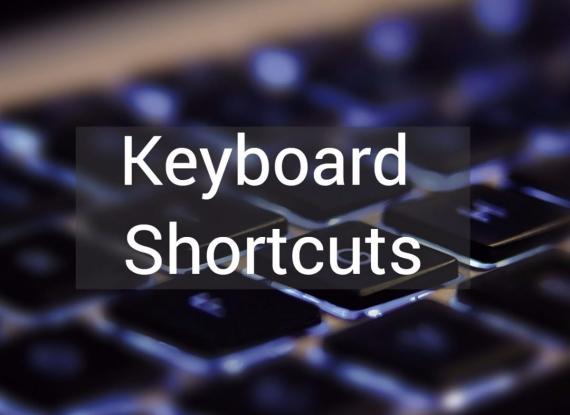 Shortcuts with the press of one key!