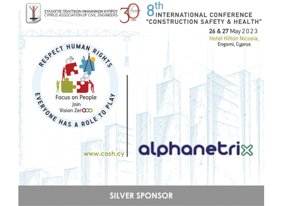 Alphanetrix Cyprus, Silver Sponsor at the 8th International Congress of Cyprus Association of Civil Engineers (CYACE)