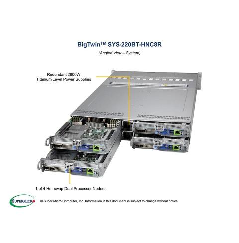 BigTwin SuperServer SYS-220BT-HNC8R